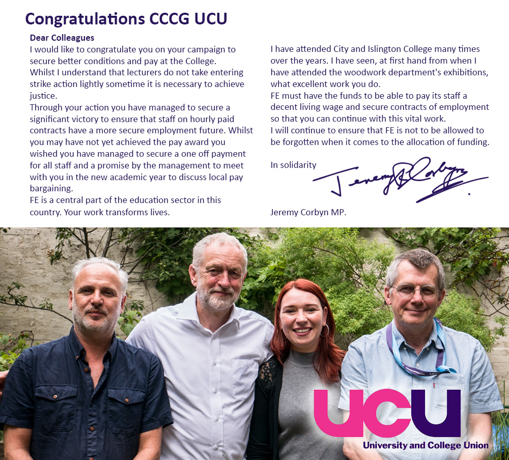 Congratulations CCCG UCU